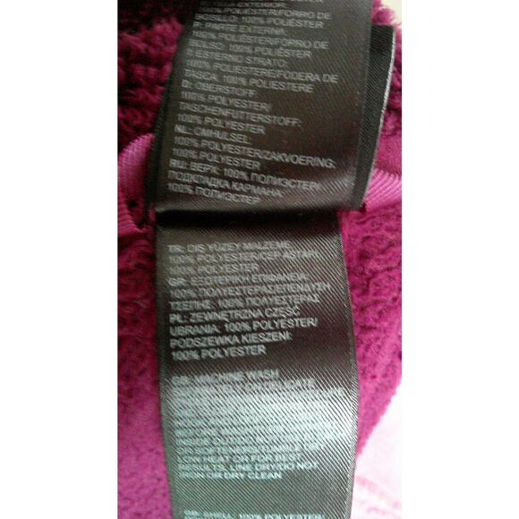 The North Face Full Zip Jacket Sweatshirt Girls XL/TG 18 Mulberry Red Purple - Picture 9 of 9